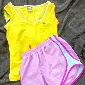 Nike Fit Dry Neon Yellow Workout Top - Women | Color: Neon Yellow | Size: S